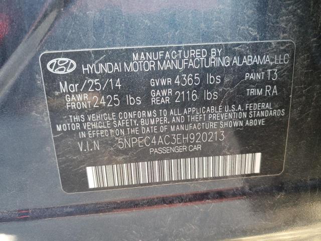 5NPEC4AC3EH920213 | 2014 HYUNDAI SONATA SE