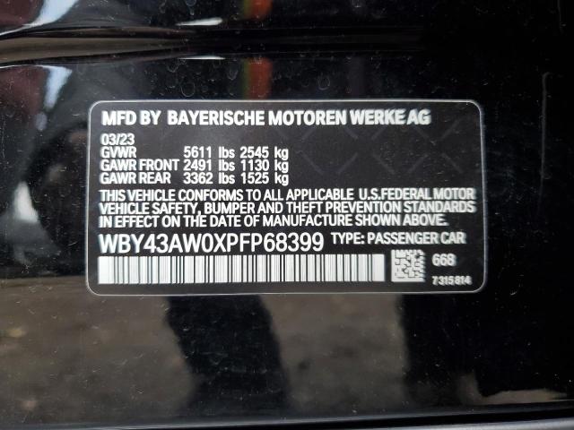 2023 BMW I4 EDRIVE3 WBY43AW0XPFP68399