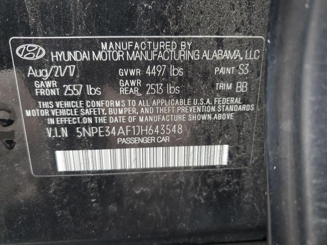 5NPE34AF1JH643548 | 2018 HYUNDAI SONATA SPO