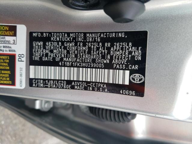 VIN 4T1BF1FK3HU299005 2017 Toyota Camry, LE no.13