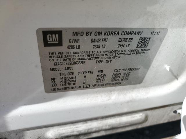 KL4CJCSB2EB633258 | 2014 BUICK ENCORE