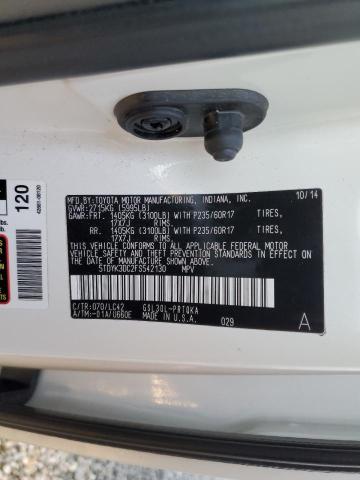 5TDYK3DC2FS542130 | 2015 TOYOTA SIENNA XLE