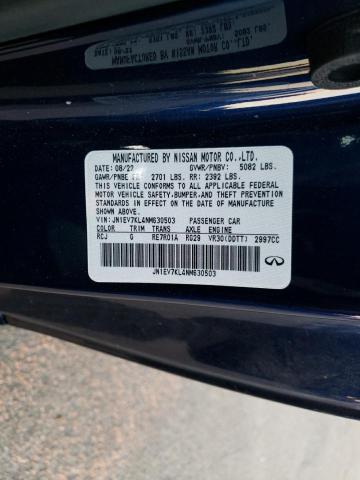 2022 INFINITI Q60 LUXE - JN1EV7KL4NM630503