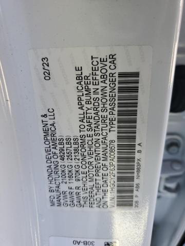 1HGCY2F63PA008578 Honda Accord HYB 12