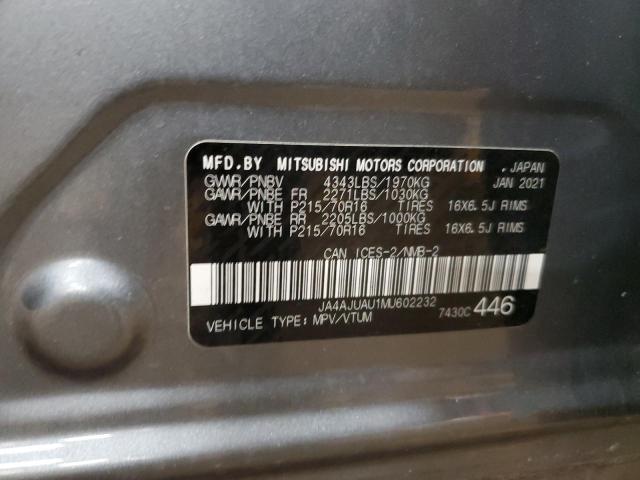 2021 MITSUBISHI RVR ES JA4AJUAU1MU602232