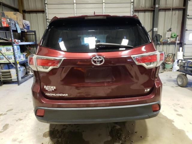 VIN 5TDZKRFHXES008016 2014 Toyota Highlander, LE no.6