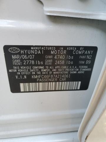 KMHFC46F87A214061 2007 Hyundai Azera Se