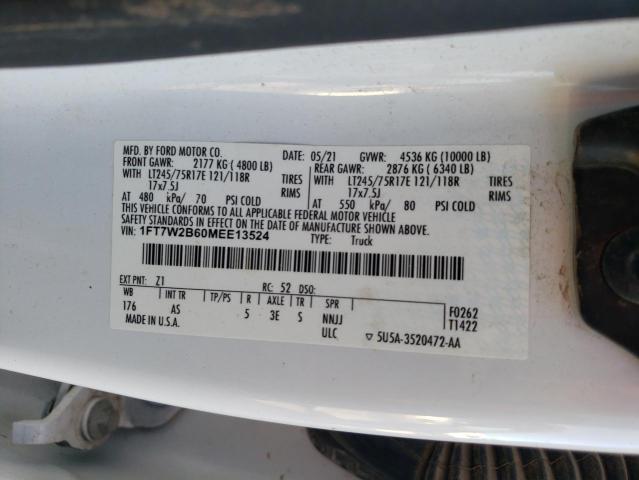 1FT7W2B60MEE13524 | 2021 FORD F250 SUPER