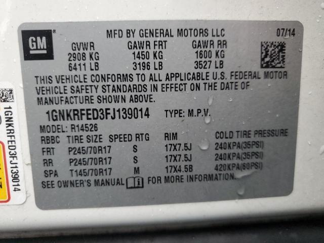 1GNKRFED3FJ139014 | 2015 CHEVROLET TRAVERSE L