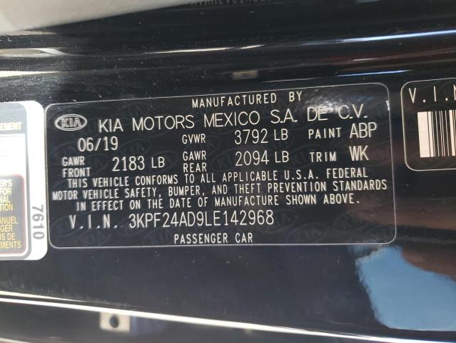 3KPF24AD9LE142968 | 2020 KIA FORTE FE