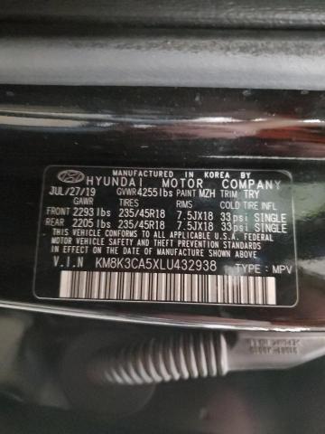 KM8K3CA5XLU432938 | 2020 HYUNDAI KONA LIMIT