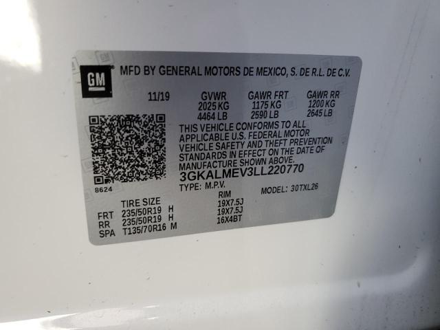 3GKALMEV3LL220770 | 2020 GMC TERRAIN SL