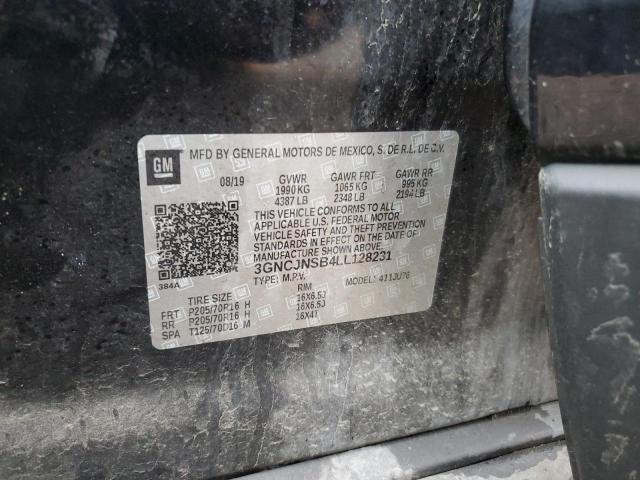 3GNCJNSB4LL128231 | 2020 CHEVROLET TRAX LS