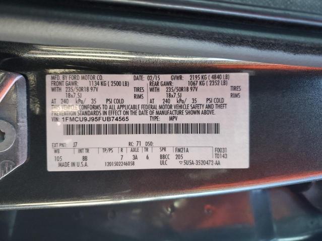 1FMCU9J95FUB74565 2015 Ford Escape Titanium