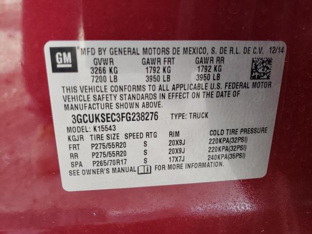 3GCUKSEC3FG238276 | 2015 CHEVROLET SILVERADO