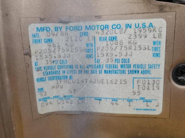 1FMCU14T4JUE16215 1988 Ford Bronco Ii