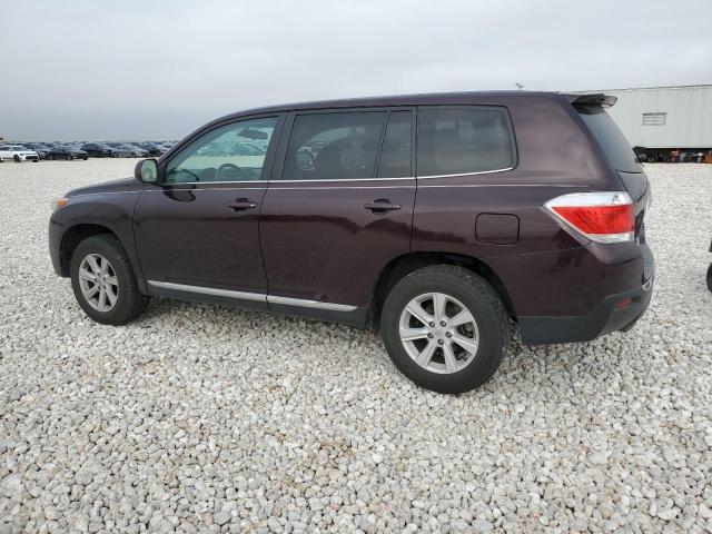 VIN 5TDZK3EH8DS104174 2013 Toyota Highlander, Base no.2