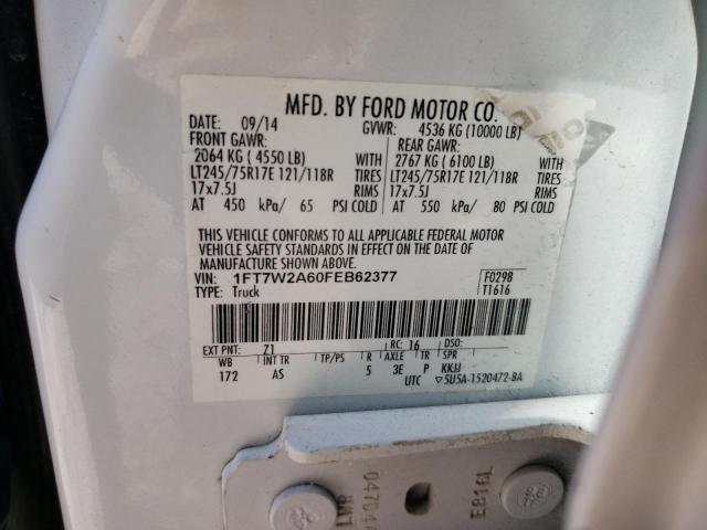 2015 FORD F250 - 1FT7W2A60FEB62377