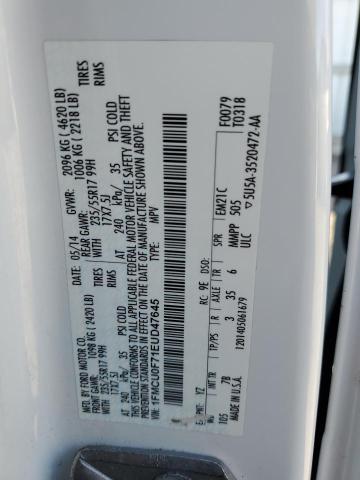 1FMCU0F71EUD47645 | 2014 FORD ESCAPE S