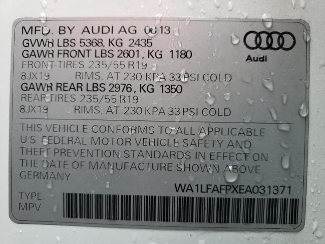 VIN WA1LFAFPXEA031371 2014 Audi Q5, Premium Plus no.14