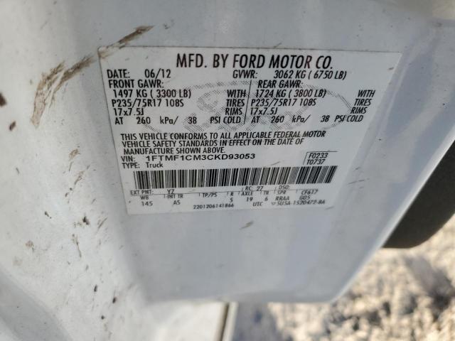 1FTMF1CM3CKD93053 | 2012 Ford f150