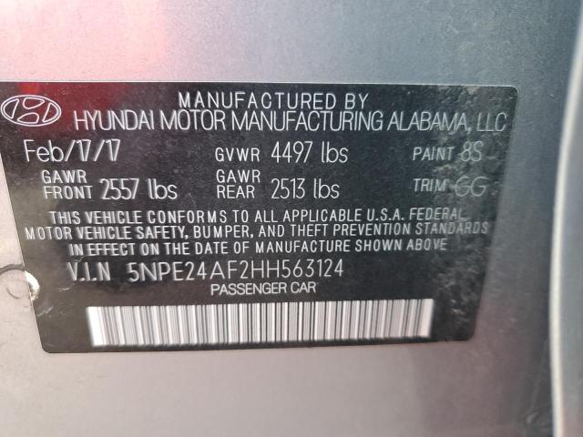 5NPE24AF2HH563124 | 2017 HYUNDAI SONATA SE