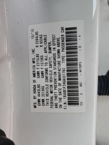 19UUB1F34GA001760 | 2016 ACURA TLX