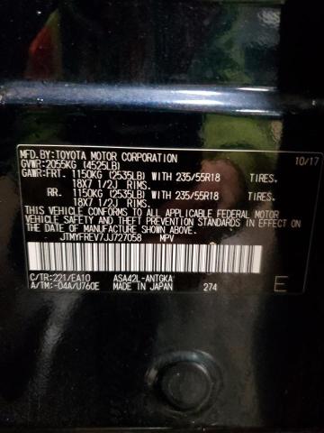 JTMYFREV7JJ727058 | 2018 TOYOTA RAV4 LIMIT