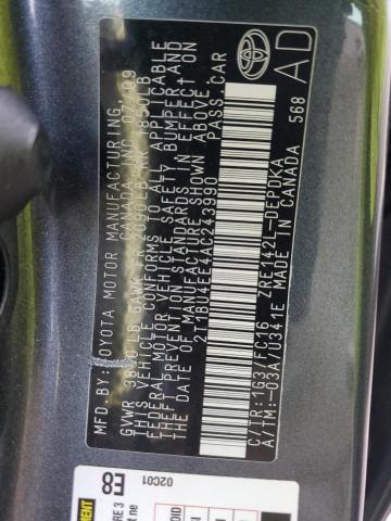 2010 TOYOTA COROLLA BA 2T1BU4EE4AC243990