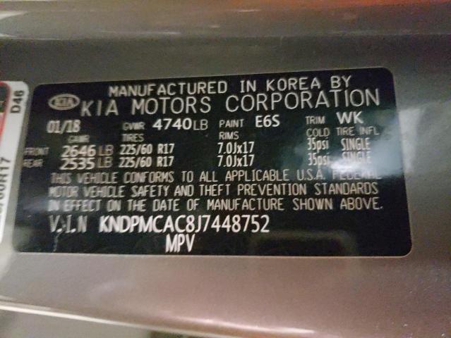 2018 KIA SPORTAGE L - KNDPMCAC8J7448752