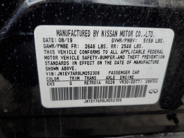 2020 INFINITI Q50 PURE - JN1EV7AR9LM252309