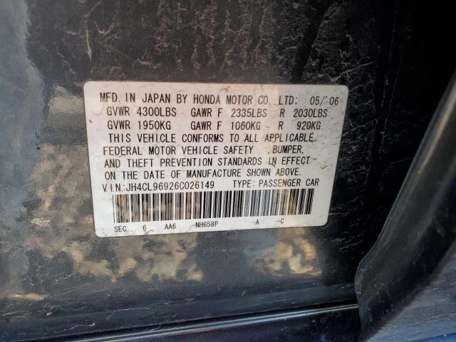 JH4CL96926C026149 2006 Acura Tsx