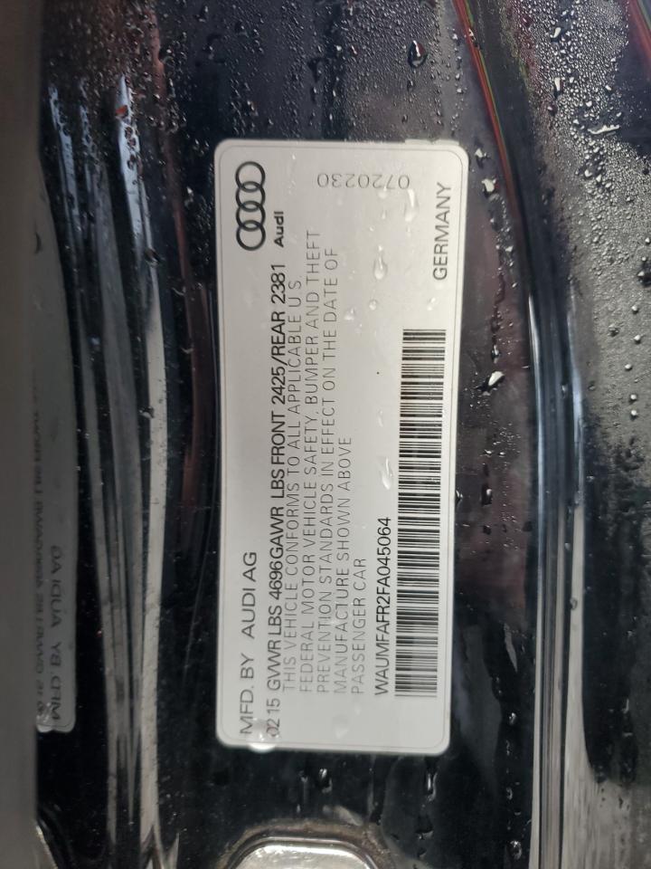 WAUMFAFR2FA045064 2015 Audi A5 Premium Plus