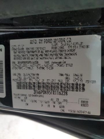 3FA6P0K95FR116228 | 2015 FORD FUSION TIT