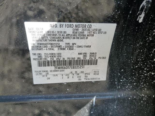 2FMHK6DT7EBD25251 | 2014 FORD FLEX LIMIT