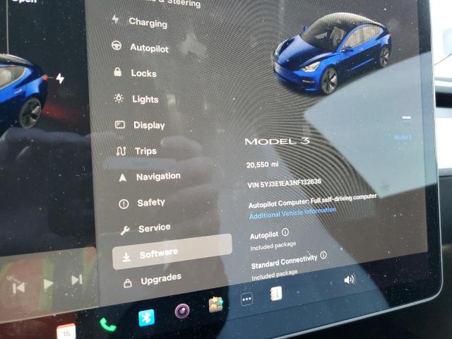 5YJ3E1EA3NF132636 | 2022 TESLA MODEL 3