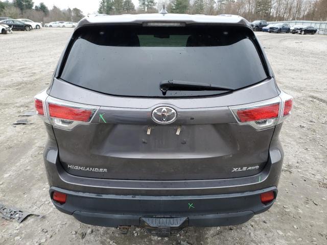 VIN 5TDJKRFH8FS172752 2015 Toyota Highlander, Xle no.6