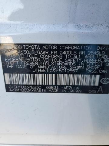 JTHBE1D22E5012557 | 2014 Lexus is 350