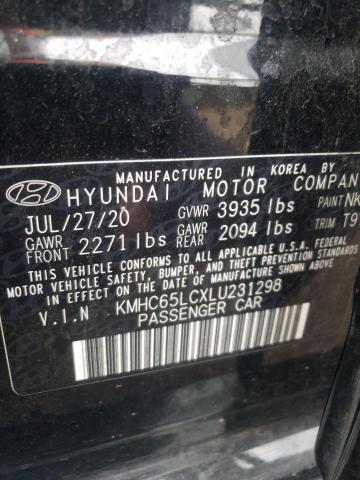 2020 HYUNDAI IONIQ BLUE - KMHC65LCXLU231298
