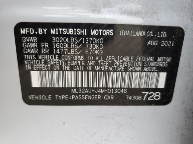 ML32AUHJ4MH013046 | 2021 MITSUBISHI MIRAGE ES