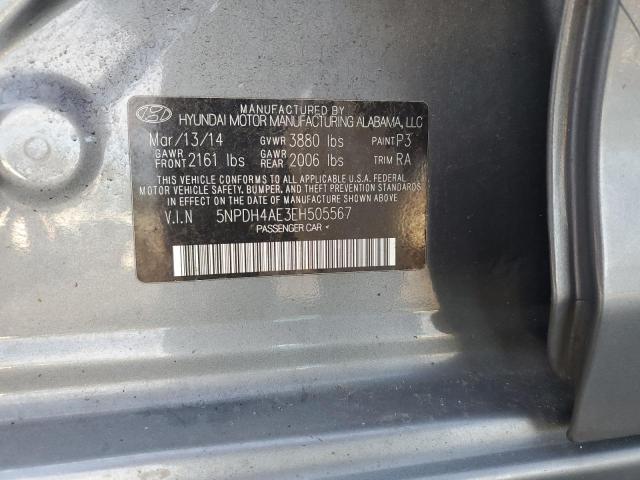 5NPDH4AE3EH505567 | 2014 HYUNDAI ELANTRA SE