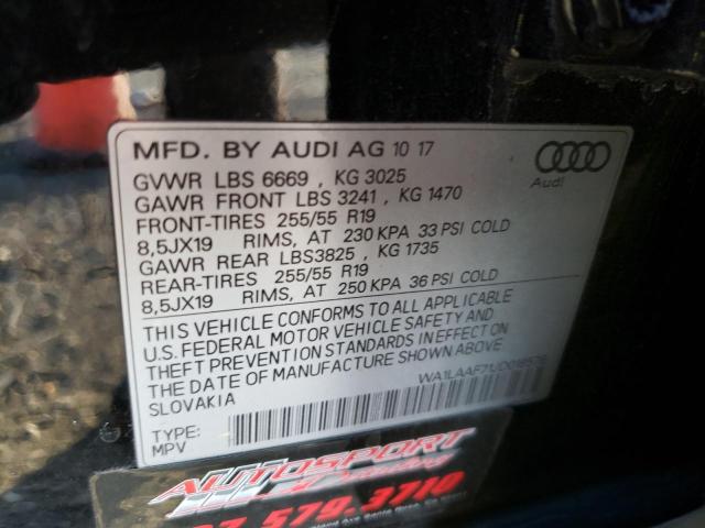 VIN WA1LAAF71JD018578 2018 Audi Q7, Premium Plus no.13