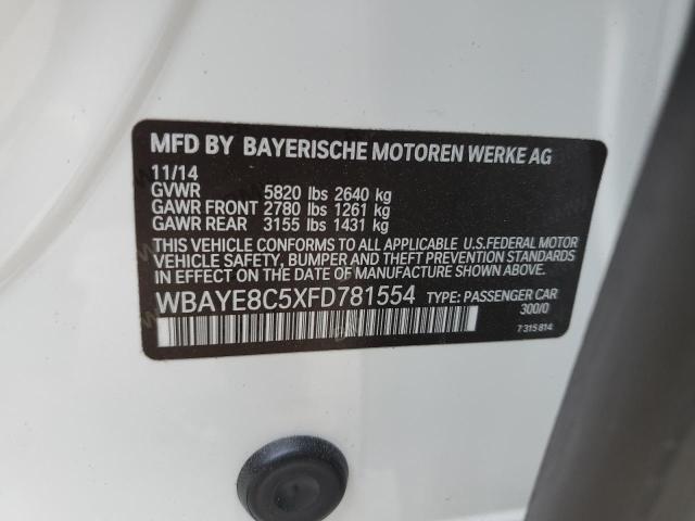 VIN WBAYE8C5XFD781554 2015 BMW 7 Series, 750 LI no.13