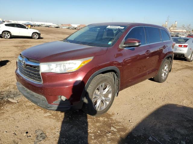 VIN 5TDBKRFH2ES049631 2014 Toyota Highlander, LE no.1