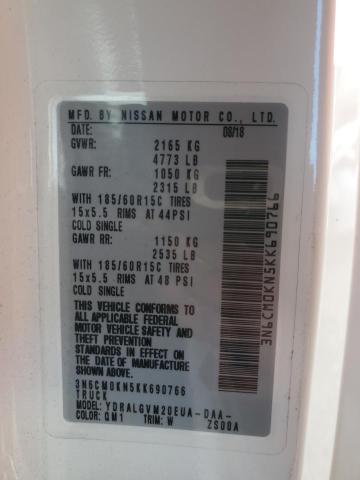 2019 NISSAN NV200 2.5S - 3N6CM0KN5KK690766