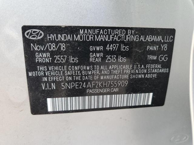 2019 HYUNDAI SONATA SE - 5NPE24AF2KH755909