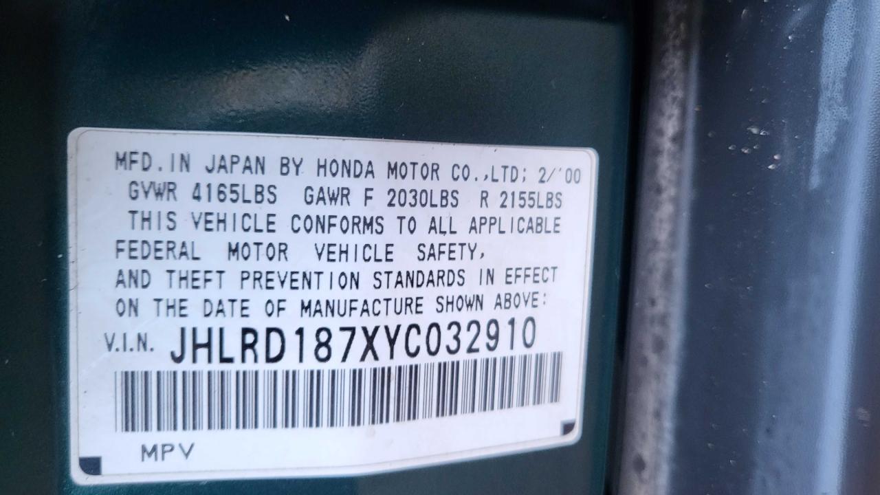 JHLRD187XYC032910 2000 Honda Cr-V Se