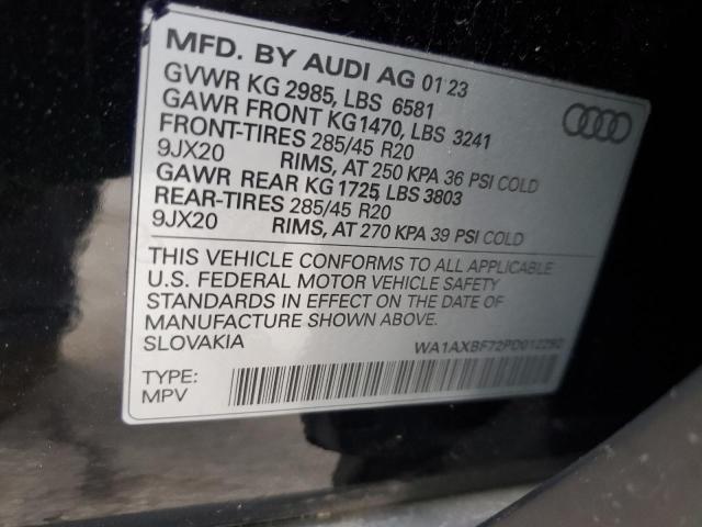 WA1AXBF72PD012292 2023 AUDI Q7, photo no. 12