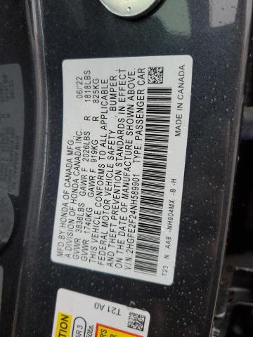 2HGFE2F24NH589901 | 2022 HONDA CIVIC LX