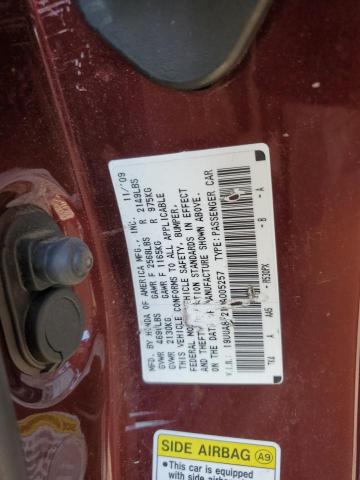 2010 ACURA TL 19UUA8F21AA005257  79044393